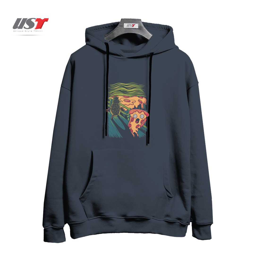 هودی اورسایز طرح PIZZA NIGHTMARE