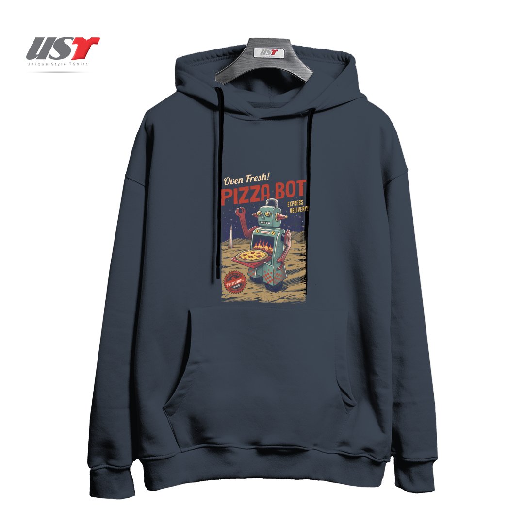 طرح PIZZA BOT هودی اورسایزرنگ دودی