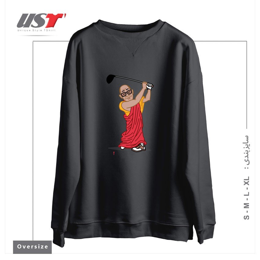 سوییشرت اورسایز طرح BIG HITTER