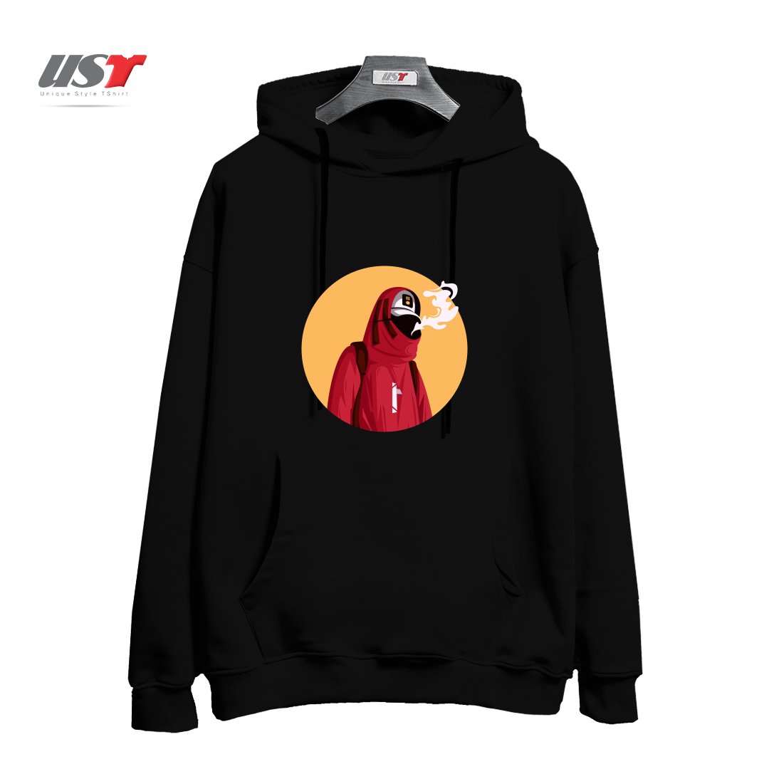 طرح style هودی اورسایزرنگ مشکی