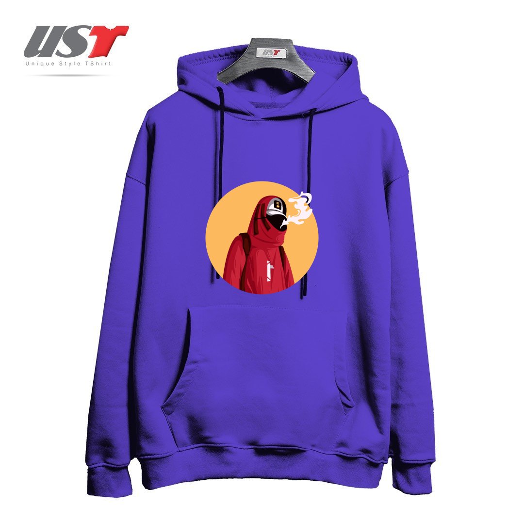 طرح style هودی اورسایزرنگ بنفش