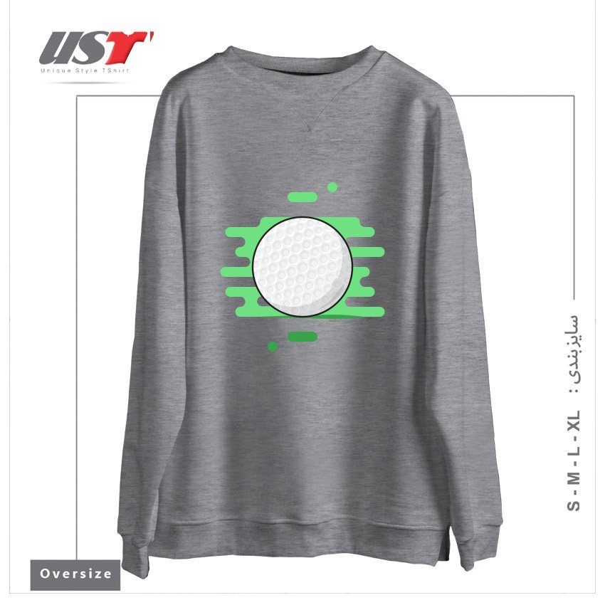 سوییشرت اورسایز طرح GOLF BALL