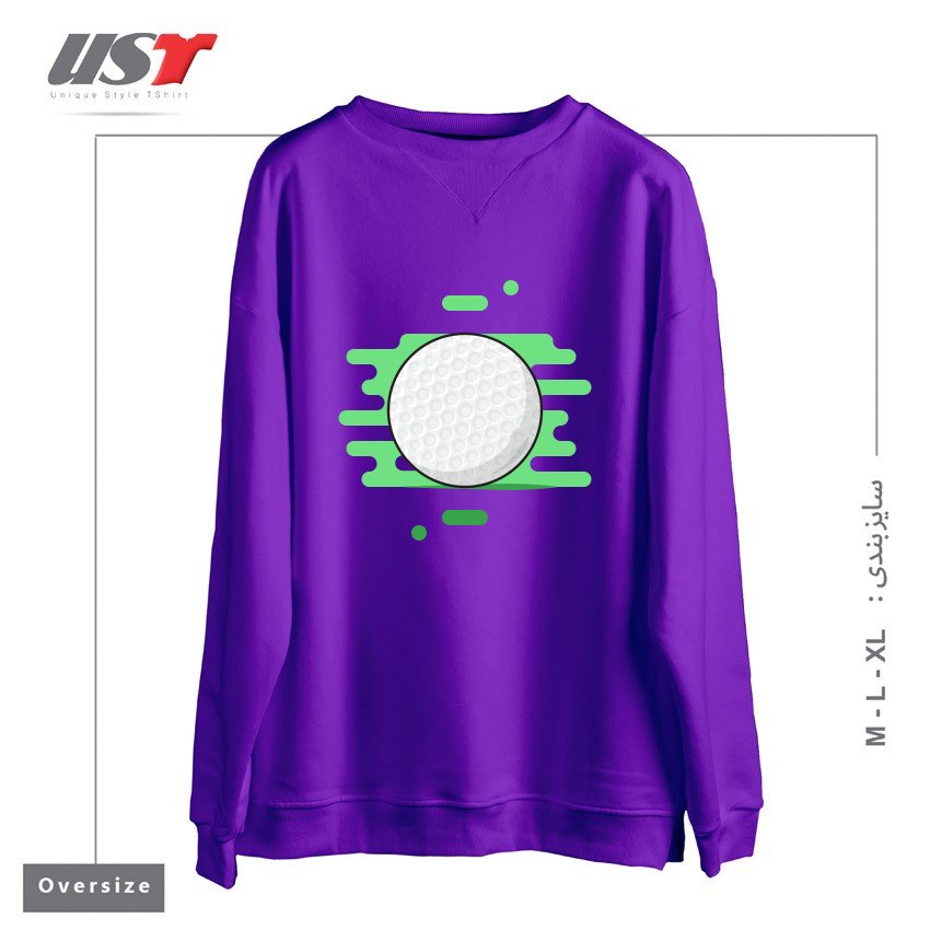 سوییشرت اورسایز طرح GOLF BALL