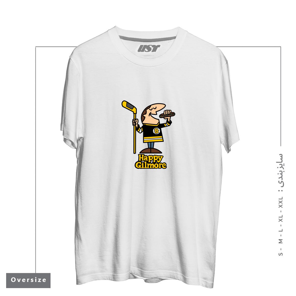 طرح LITTLE HAPPYS تیشرت اورسایزرنگ سفید