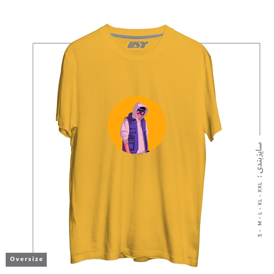 تیشرت اورسایز طرح lifestyle