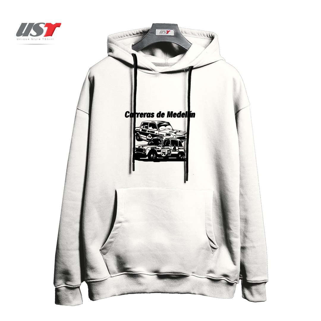 طرح CARRERAS DE MEDELLIN هودی اورسایزرنگ سفید