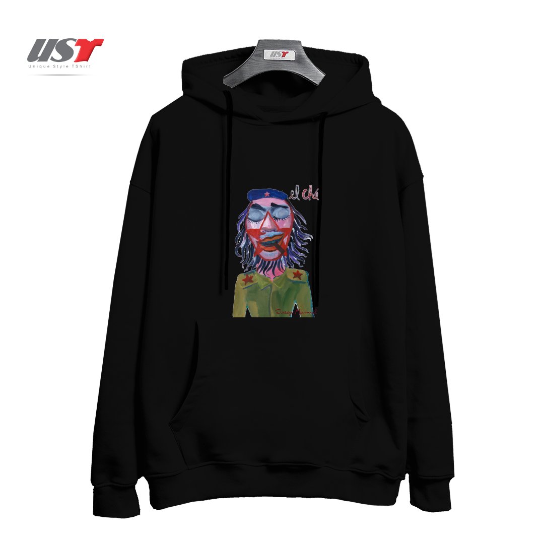 طرح CHE GUEVARA 3 هودی اورسایزرنگ مشکی