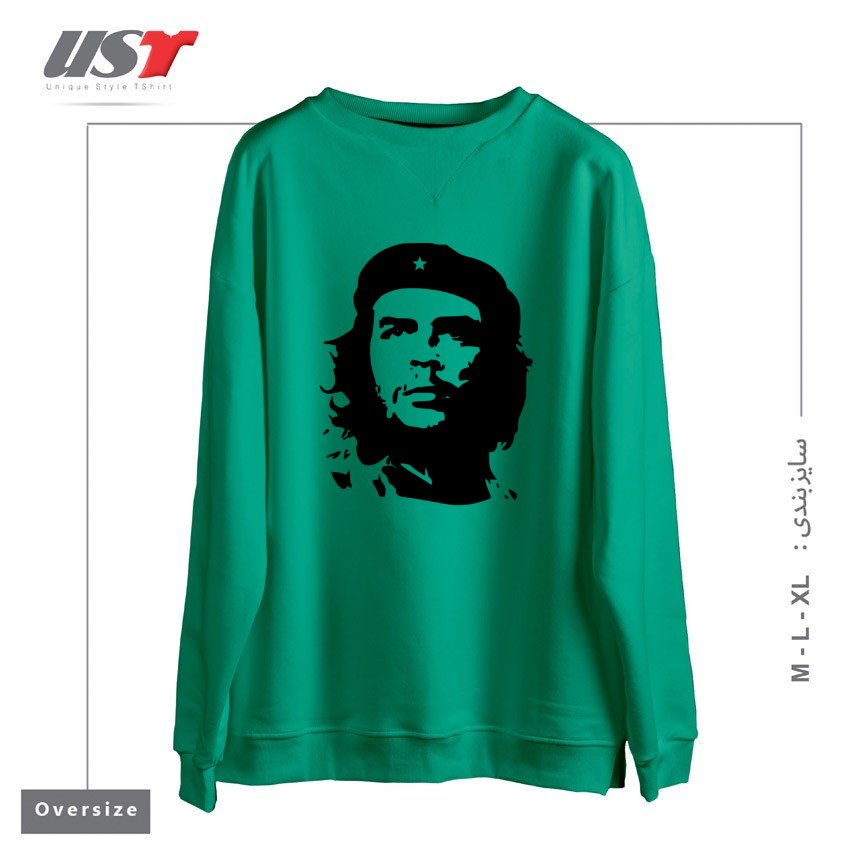 طرح CHE سوییشرت اورسایزرنگ سبز سدری