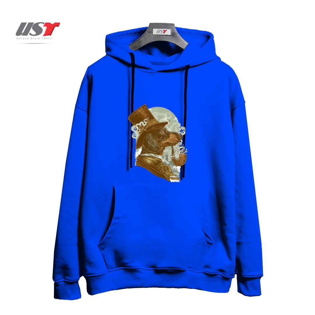 هودی اورسایز طرح CLASSY DACHSHUND