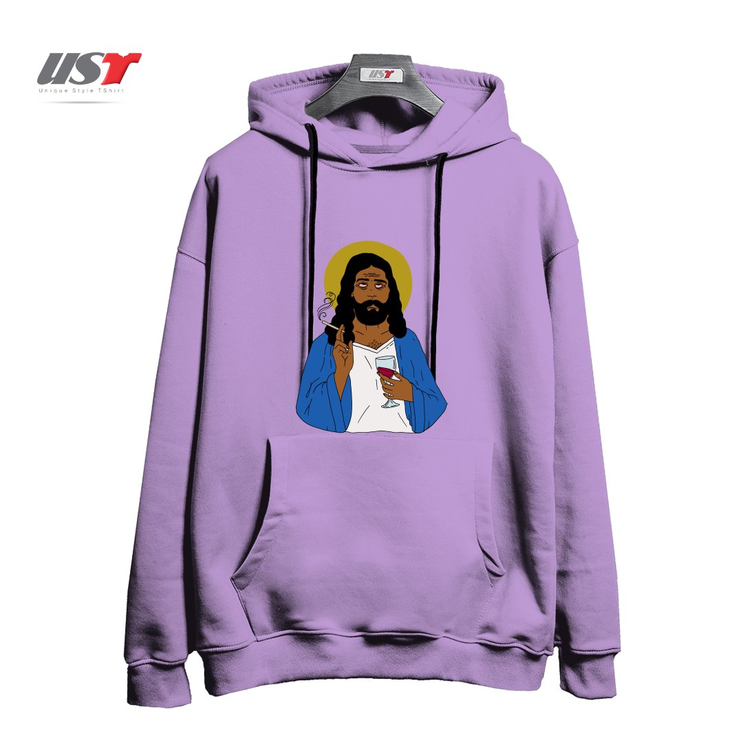 طرح EMOTIONALLY EXHAUSTED INTOXICATED JESUS هودی اورسایزرنگ یاسی