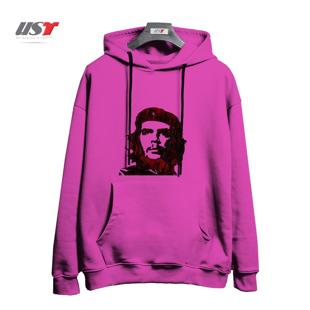طرح ERNESTO CHE GUEVARA هودی اورسایزرنگ صورتی