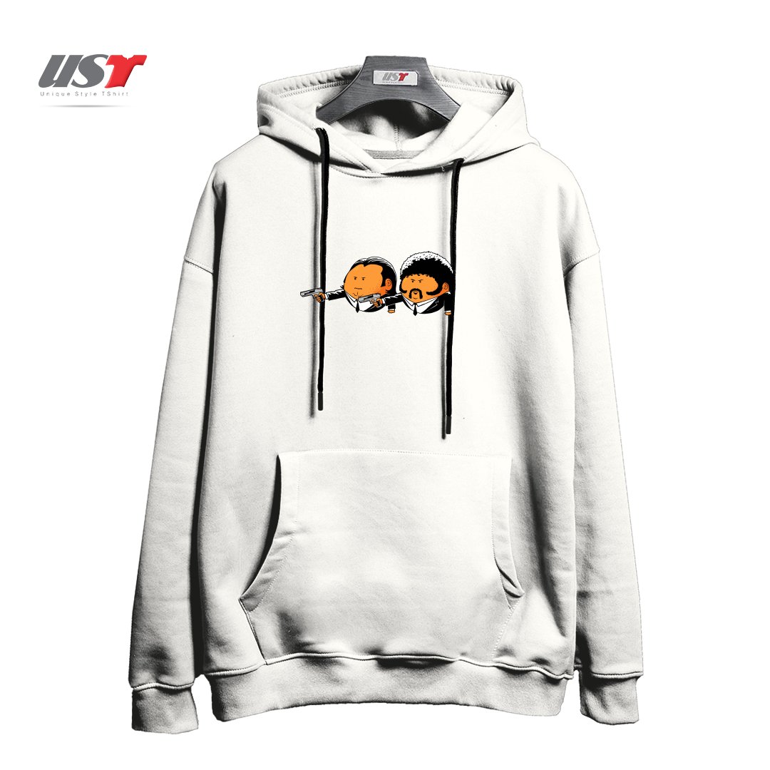 طرح EXTRA PULP هودی اورسایزرنگ سفید