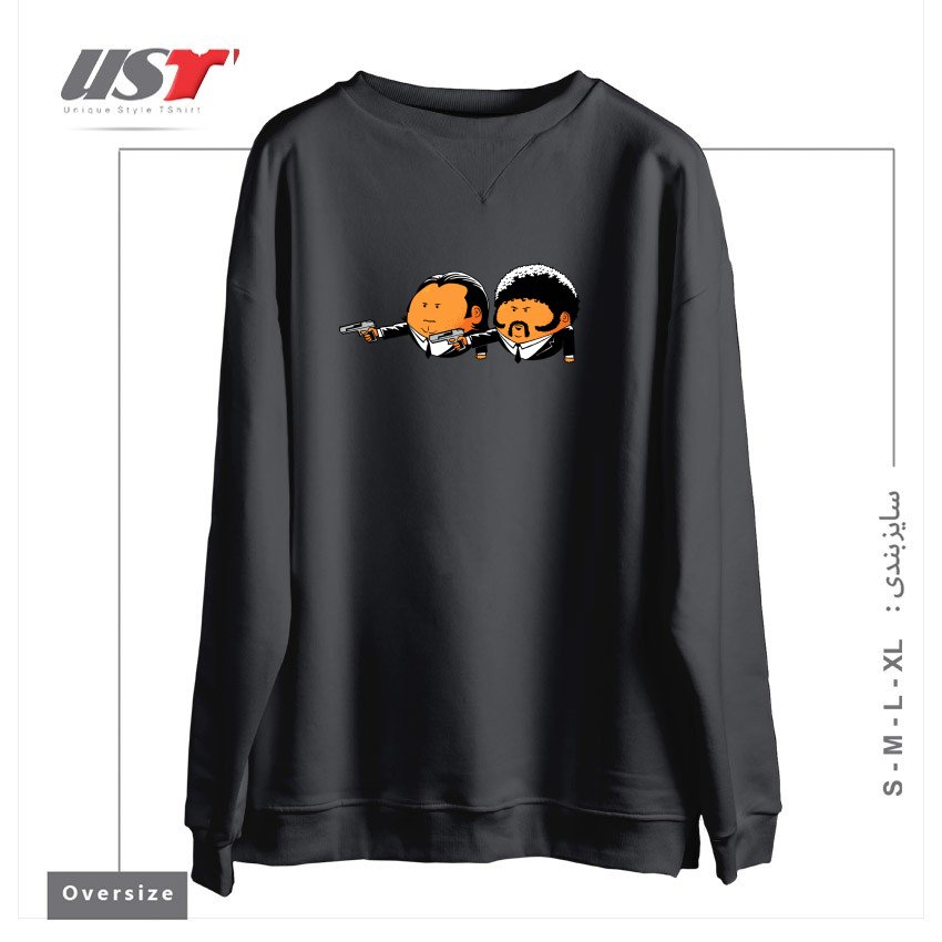 طرح EXTRA PULP سوییشرت اورسایزرنگ دودی