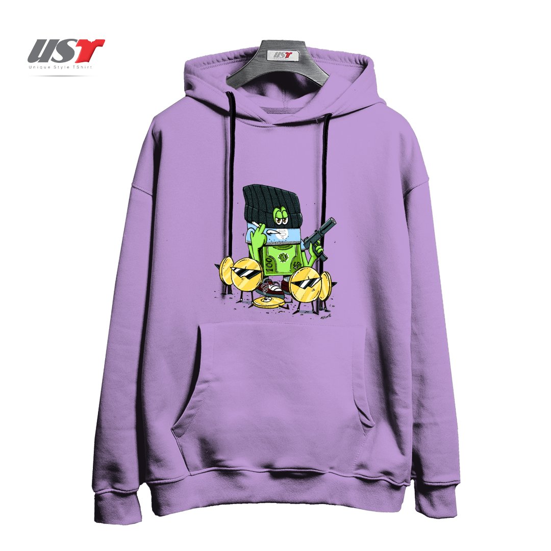 هودی اورسایز طرح GET MONEY GANG