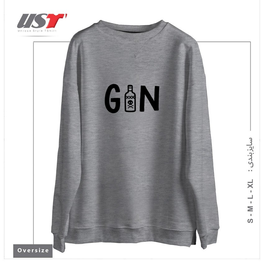 سوییشرت اورسایز طرح GIN