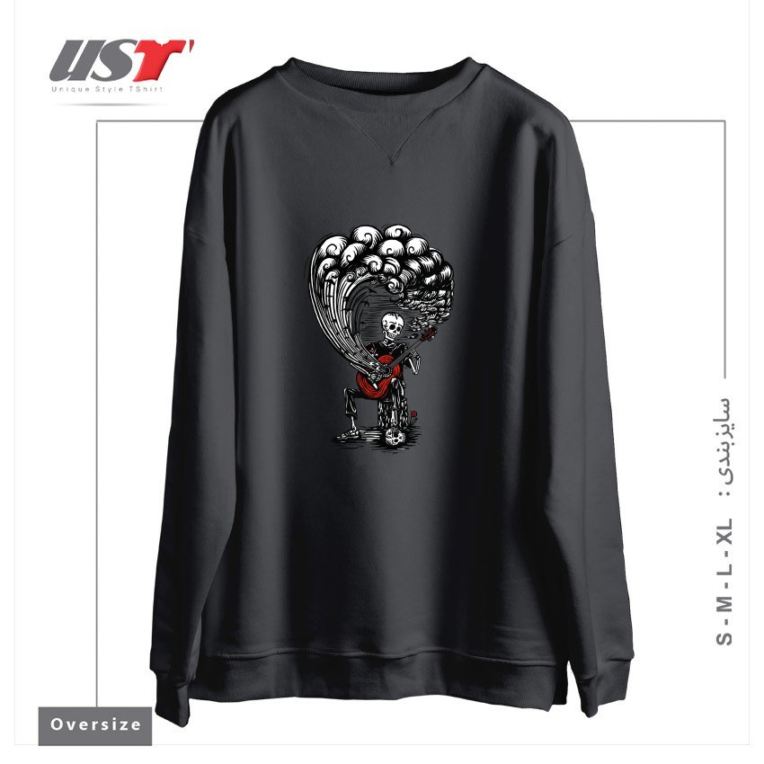 سوییشرت اورسایز طرح GUITAR PLAYER CALAVERA