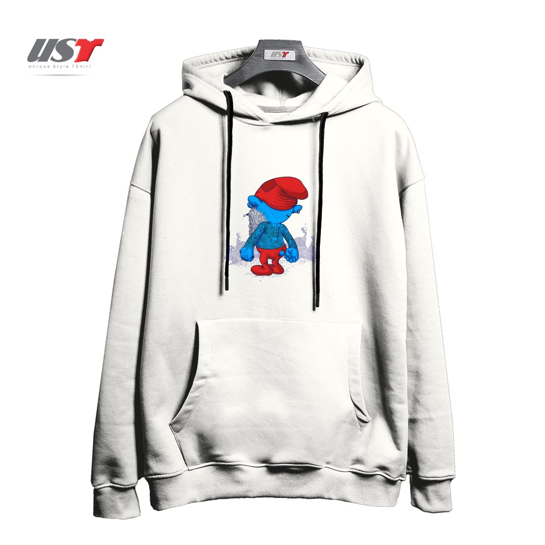 طرح IT'S A HARD LIFE هودی اورسایزرنگ سفید