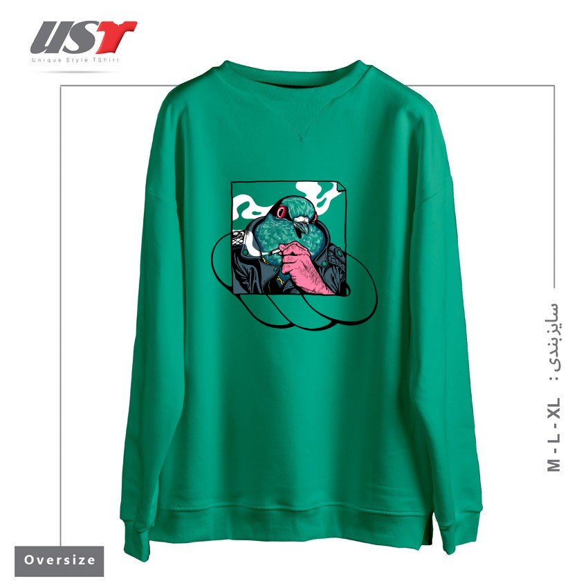 سوییشرت اورسایز طرح MAFIA PIGEON