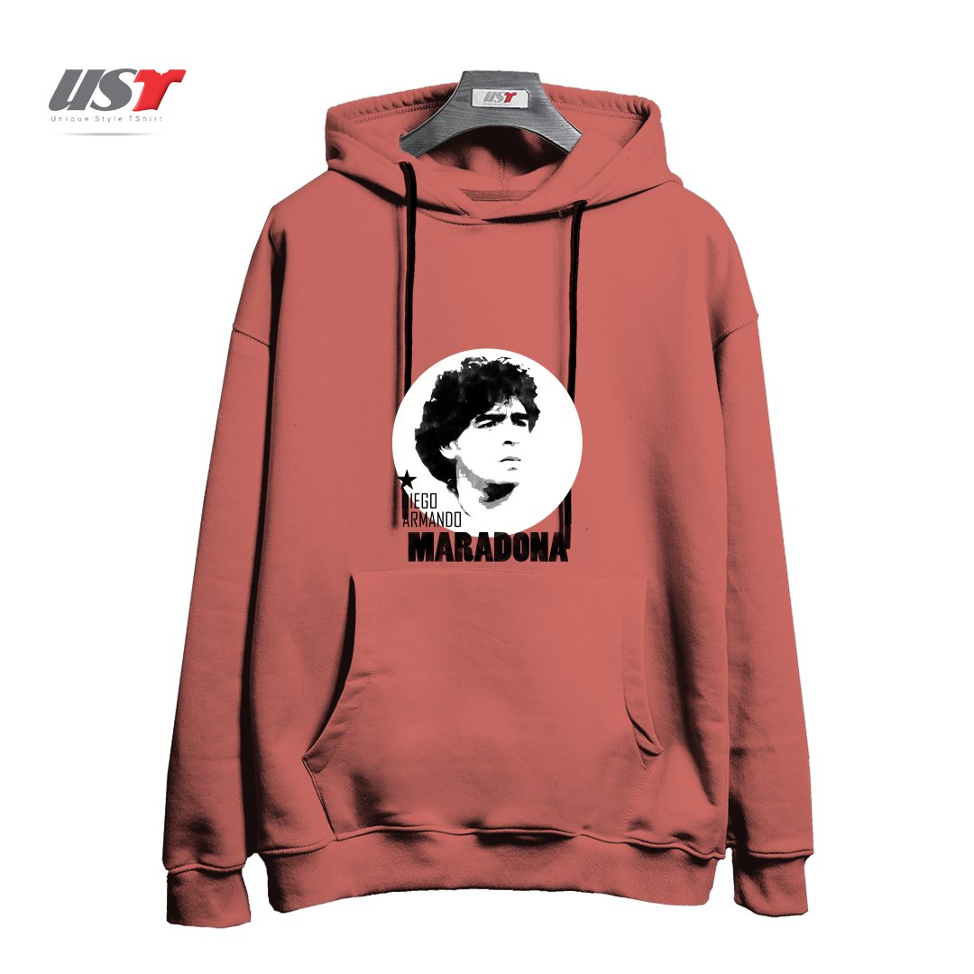 طرح MARADONA3 هودی اورسایزرنگ آجری