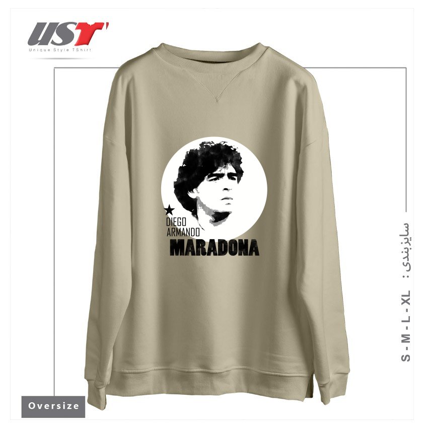سوییشرت اورسایز طرح MARADONA3