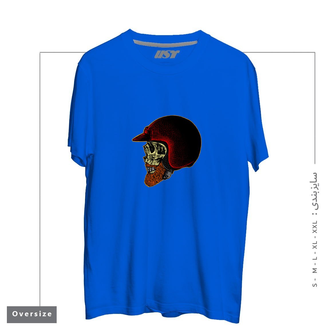 تیشرت اورسایز طرح MIGHTY BIKER