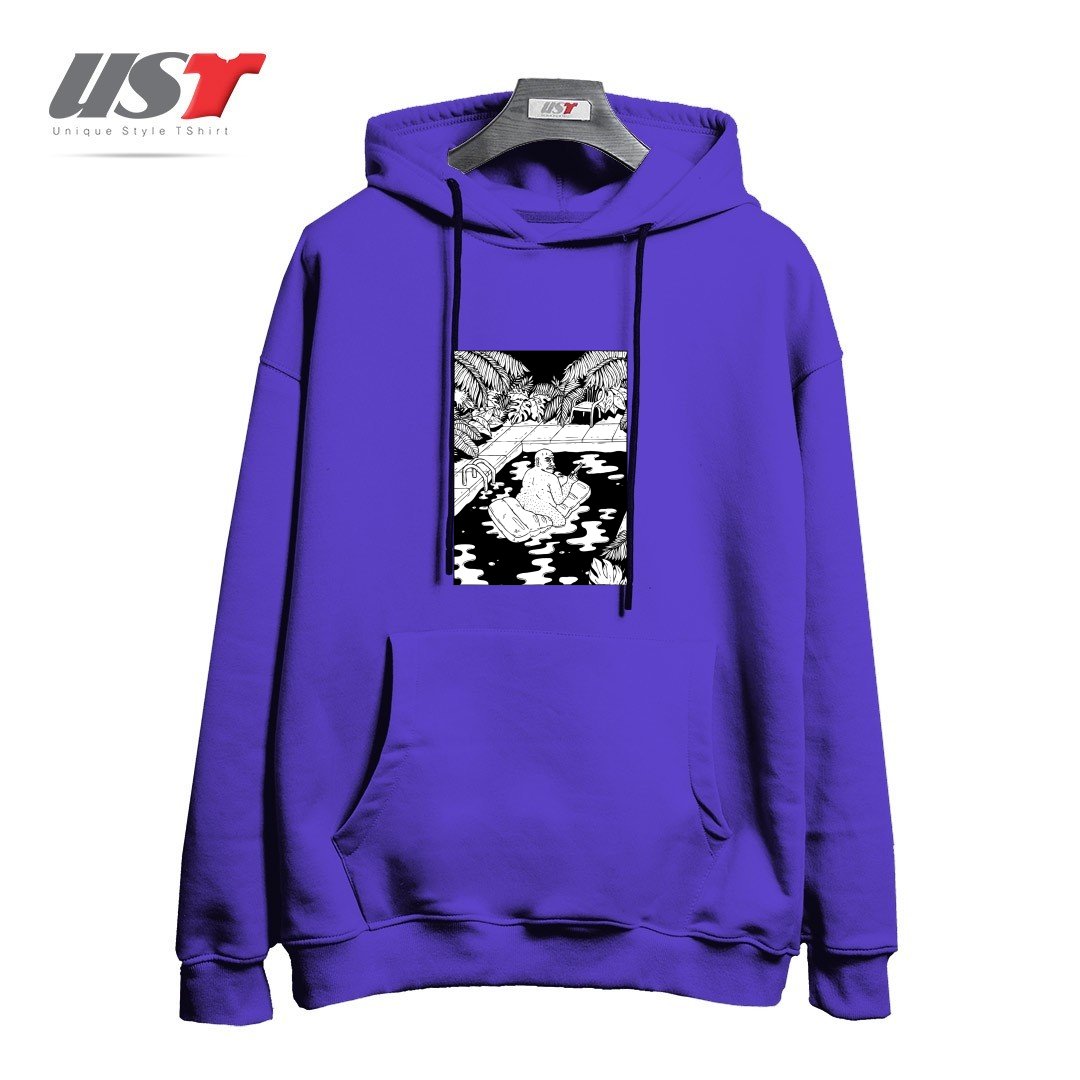 هودی اورسایز طرح NEVER REALLY RETIRED