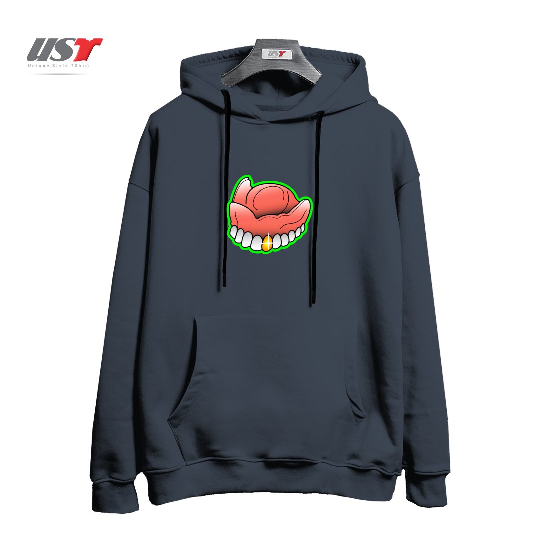 طرح PIMP TOOTH هودی اورسایزرنگ دودی