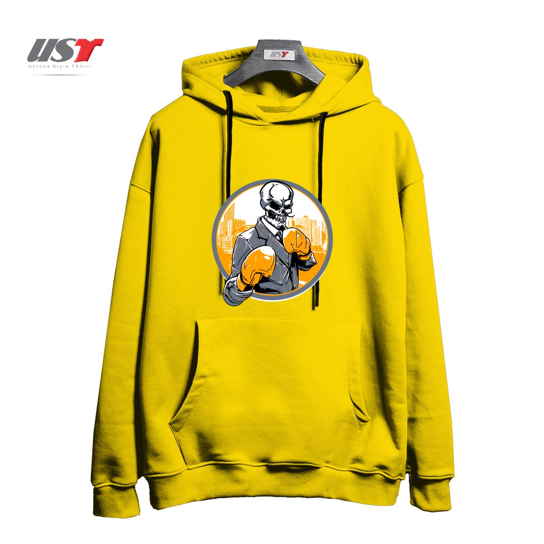 هودی اورسایز طرح RETRO BOXING