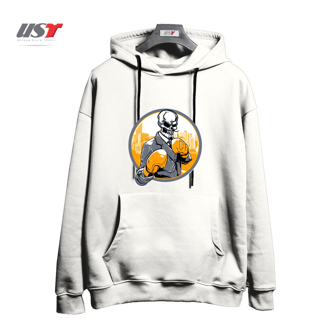 هودی اورسایز طرح RETRO BOXING