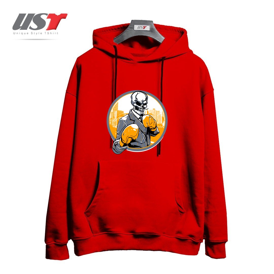 هودی اورسایز طرح RETRO BOXING