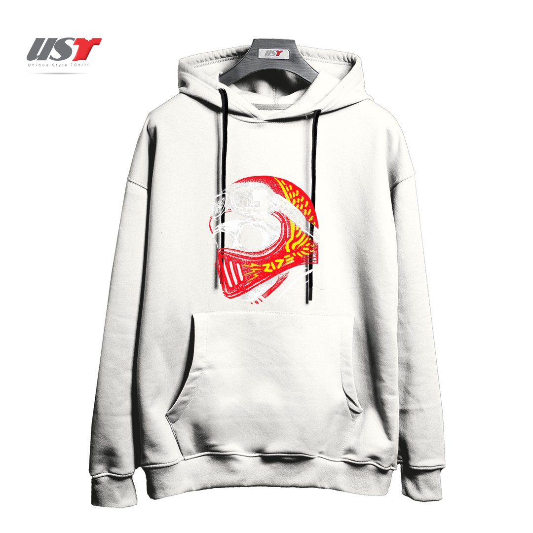 هودی اورسایز طرح RIDE SKULL